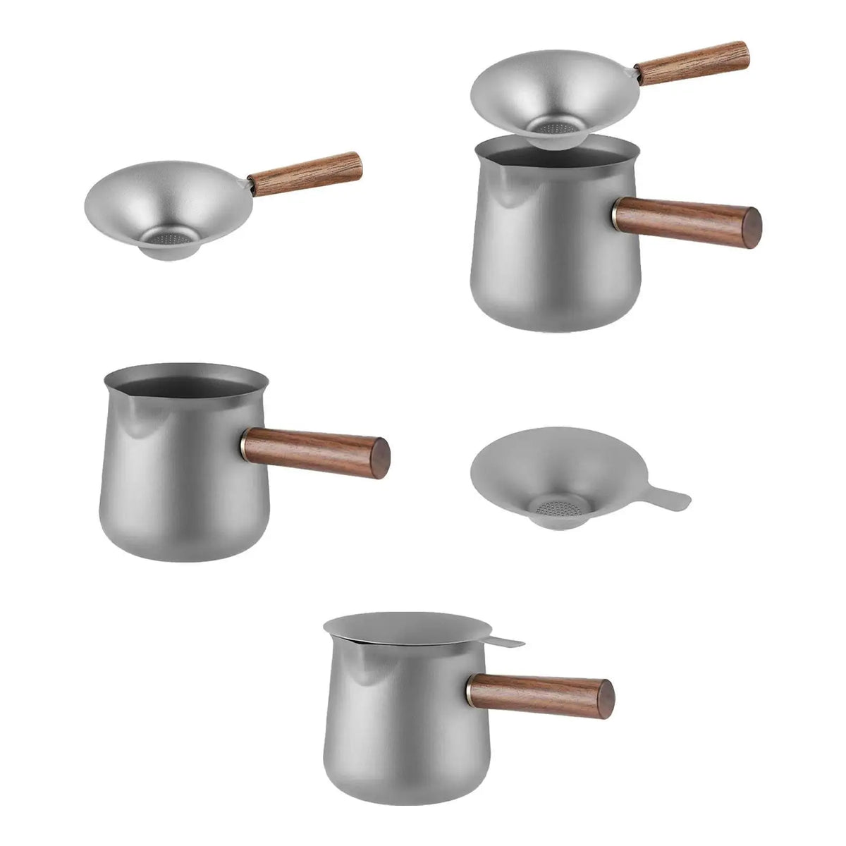 Titanium Tea Maker with Side Handle Fair Cup Multipurpose Kungfu Teapot for Stovetop 11 oz for Office Restaurant Outdoor Camping Quake
