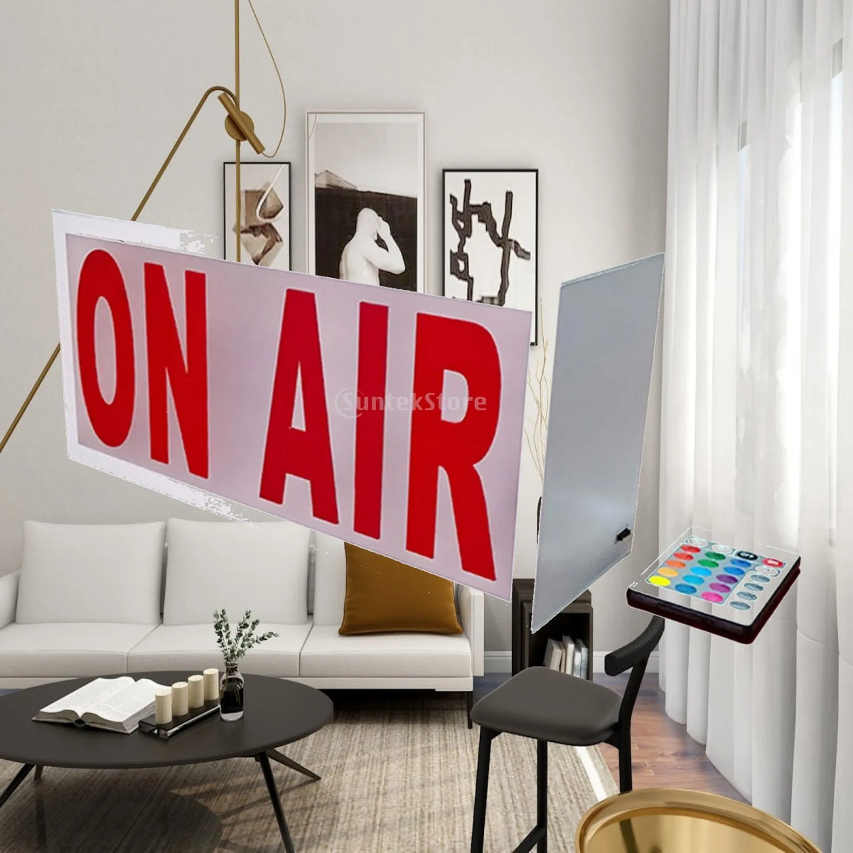 Studio Sign LED Illuminated Night Lights Wireless Using On The Air Light up Sign for Pub Recording Radio Home Decoration Quake