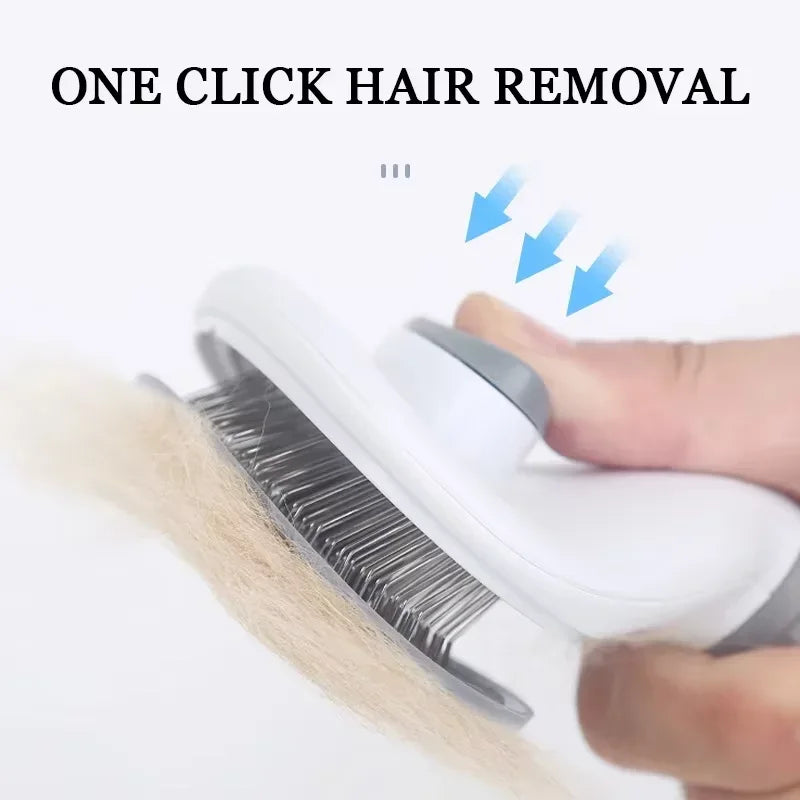 Dehairing Pet Comb Cat Comb Automatic Hair Removal Dog Comb Floating Hair Removal Cleaner Pet Supplies Quake