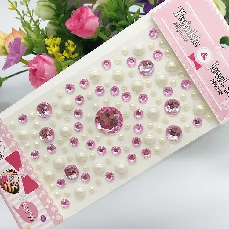 Rhinestone Crystal Face Stickers – DIY Gem Makeup Decor