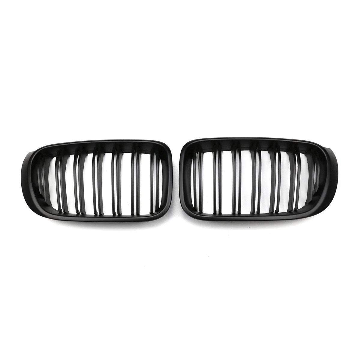 For BMW X3 F25 X4 F26 2014 2015 2016 2017 Double Line Car Grille Front Bumper Sport Kidney Racing Grill Black Replace Parts Auto Quake
