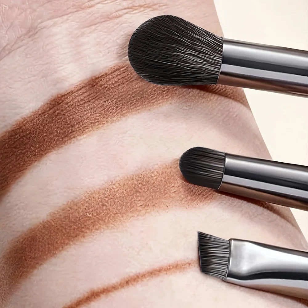 Portable Double-Ended Makeup Brush Set with Mirror Quake