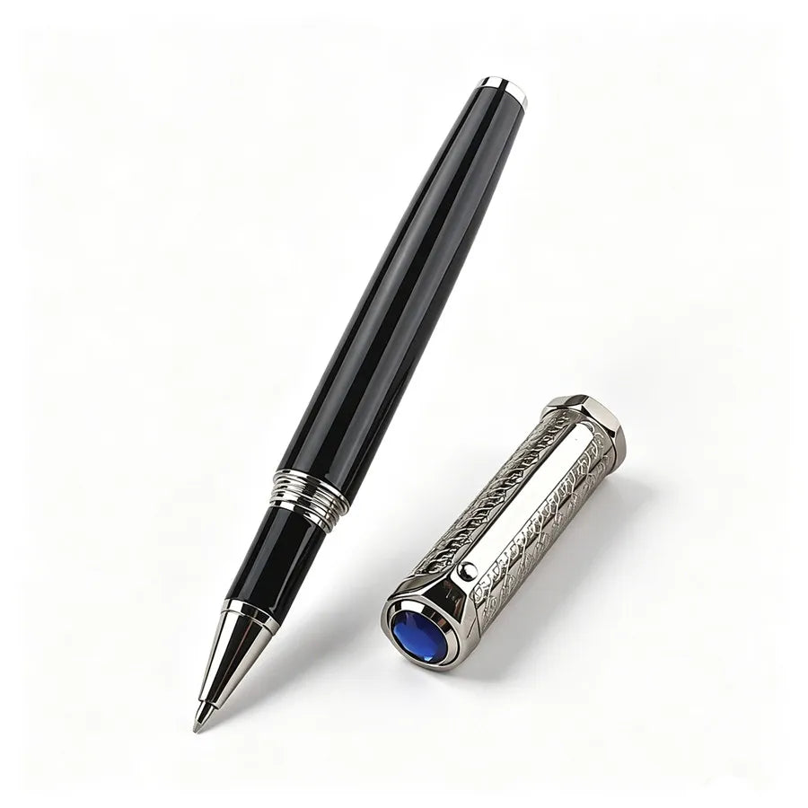 Vintage Engraved JINHAO Metal Roller Pen Luxury Gold Silver Signature Pen High Grade Business Gift Pen for Men Office Stationery Quake 159-3