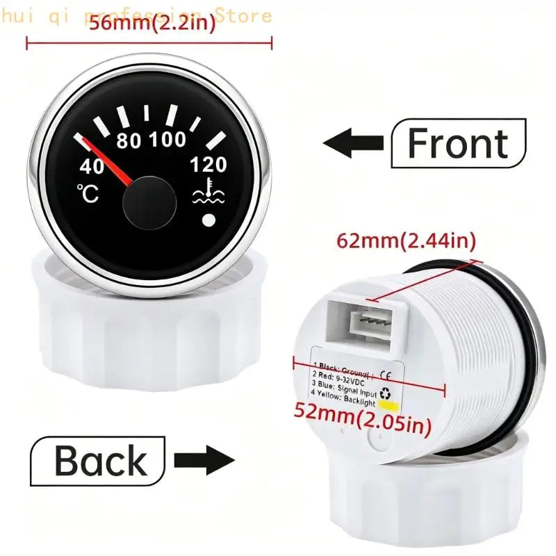 Water Temp Meter with Threaded for Routine Engine Checks H8WE Quake