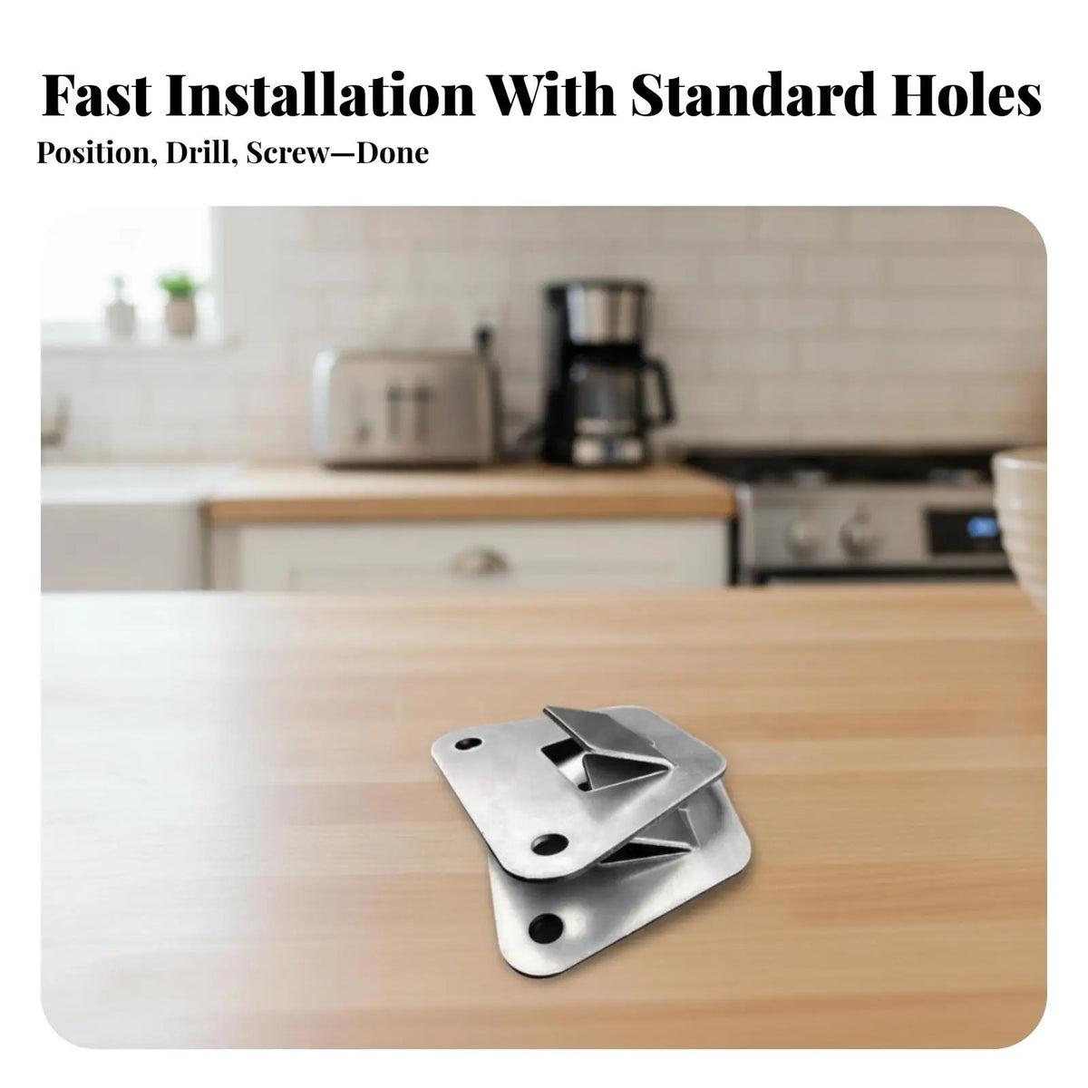 Flat Triangular Range Hood Bracket for Kitchen Vent System Heavy Duty Steel Wall Mounting Hardware Replacement Quake