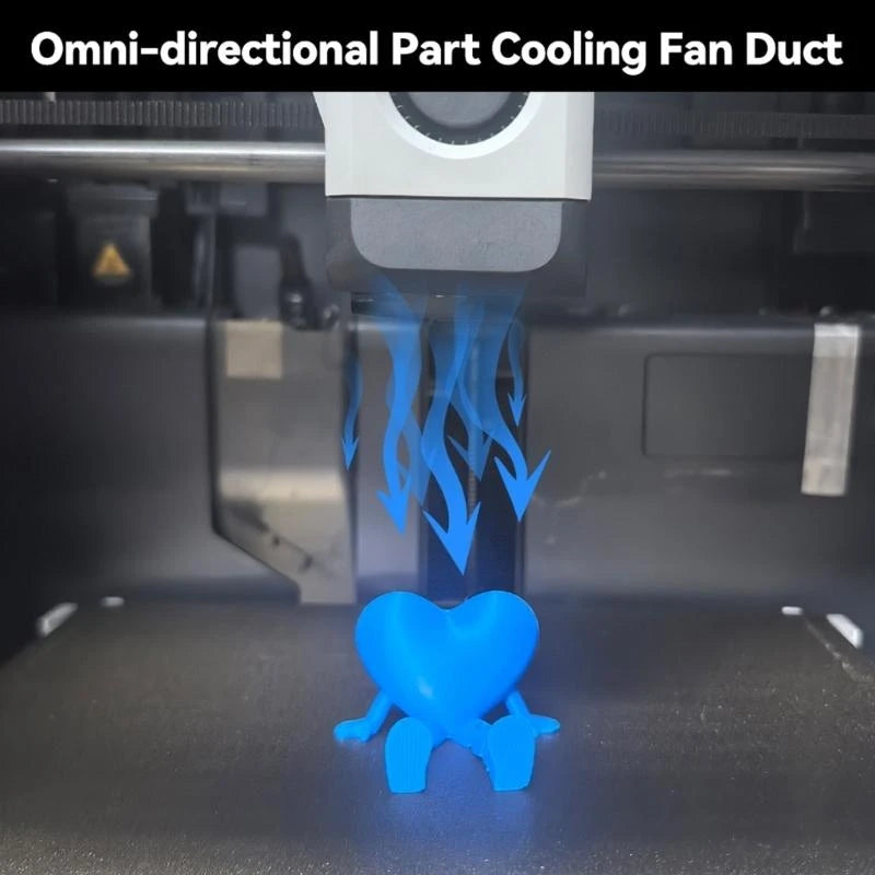 Nylon Cooling Fan Duct Printer Accessories Filament Temperature Control K1KF Quake