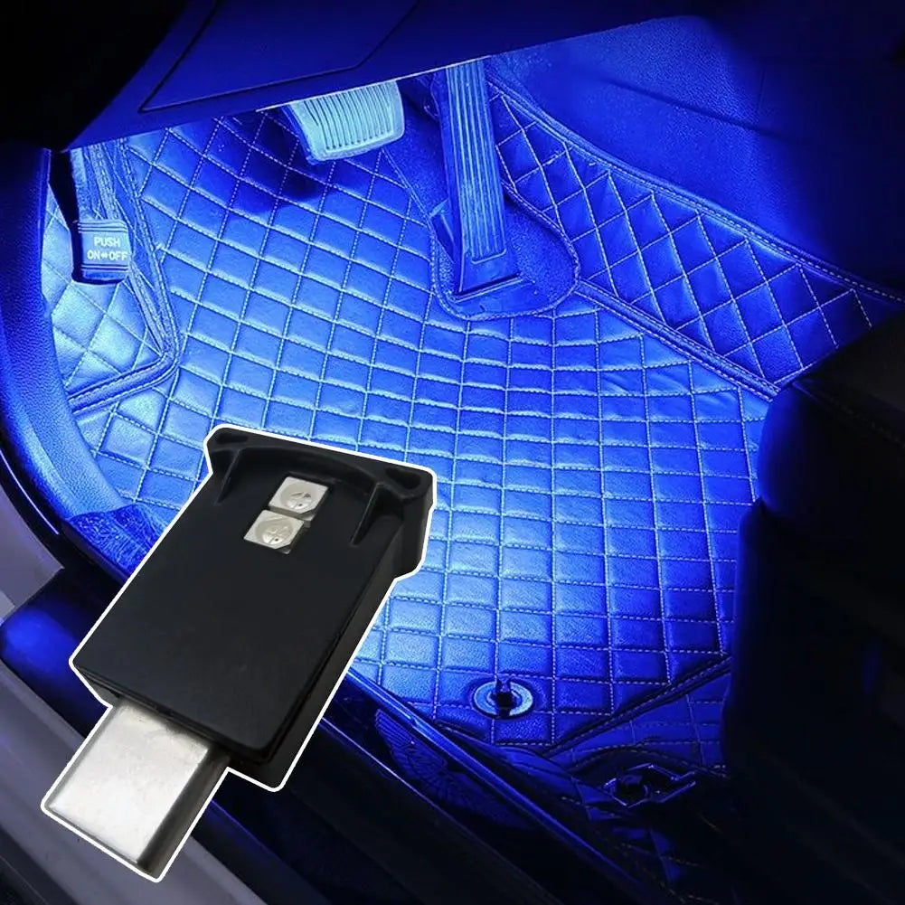 Mini Car Ambient light Type-C LED RGB Light Brightness Color Adjustable Lamp Low-power RGB Multi-function High-bright Quake