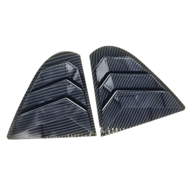 For Mitsubishi Lancer EX X EVO 2008-2018 Rear Window Side Vent Shutter Louver Cover Trim Car Accessories Auto Parts Carbon Fiber Quake Carbon