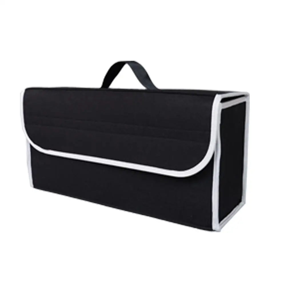 Dark Gray Car Felt Storage Box Enlarged Thickened Soft Felt Design Universal Foldable High Quality Trunk Organizer Quake black