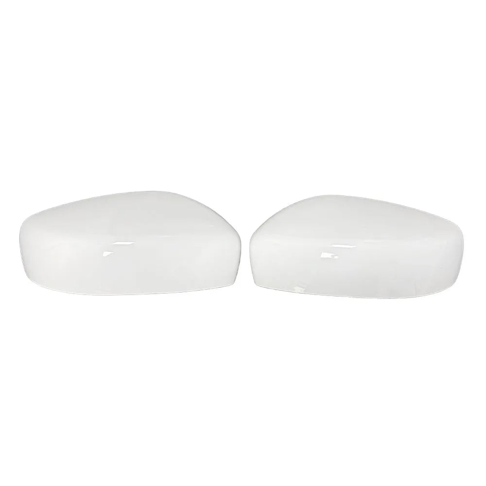 For Infiniti G25 G37 Q40 Q60 2009-2015 2x Car Replacement Rearview Side Mirror Cover Wing Cap Exterior Door Rear View Case Trim Quake White