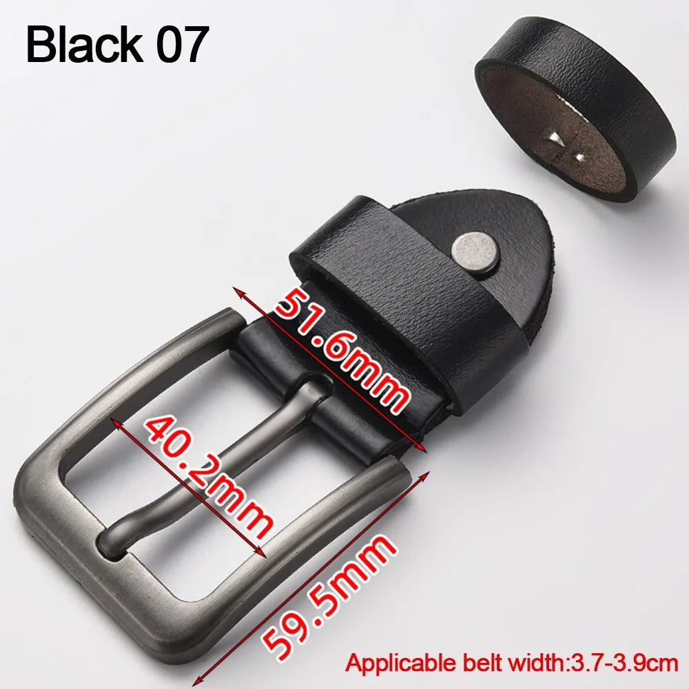 Business Accessories Adjustable Belt Replacement Buckle DIY Alloy Belt Buckle Men's Accessories Quake Black 07