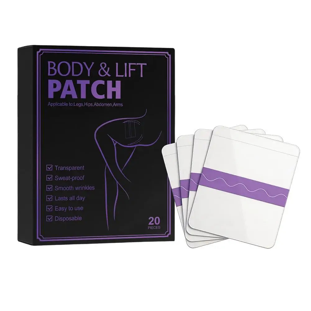 Self Adhesive Body Lift Tape All Day Soothing Essence Care Transparent Disposable Firming Patch for Hips Abdomen Arms and Legs Quake 1PCS