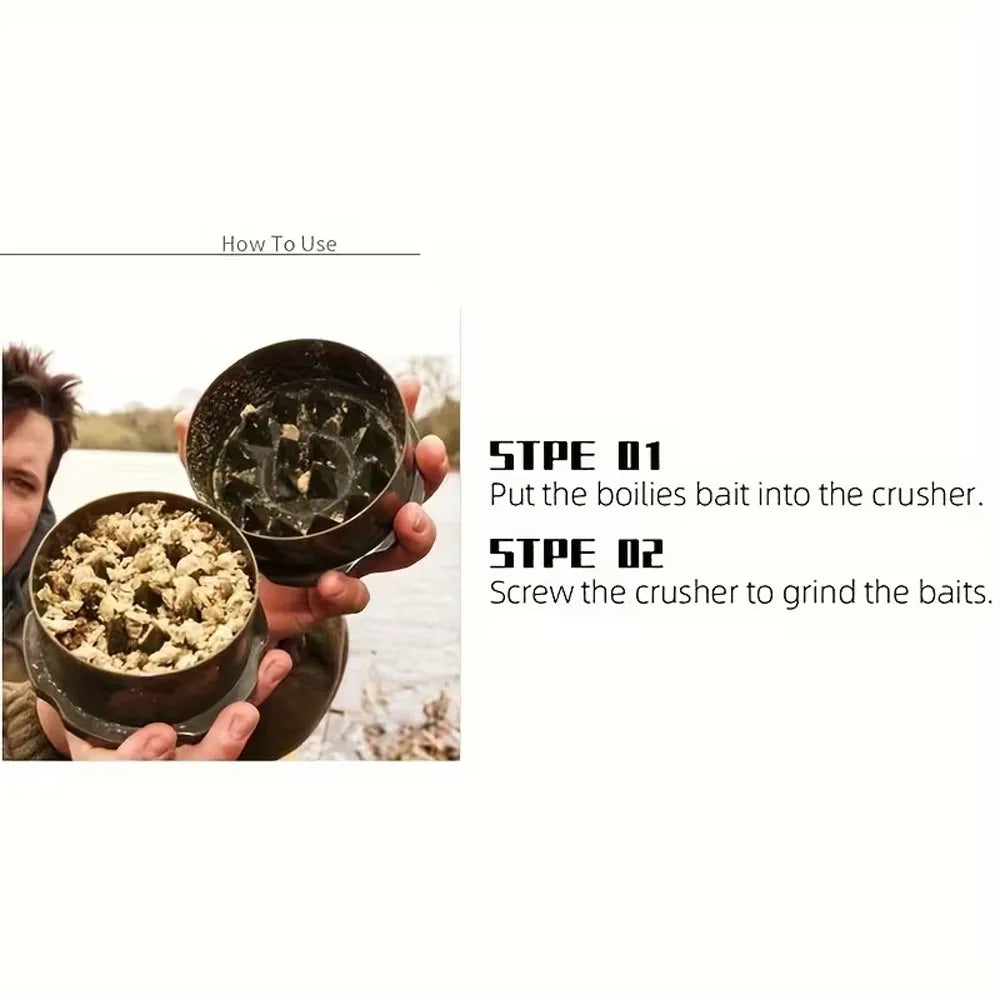 1-Piece Reusable Hard Bait Crusher - Durable Plastic Carp Bait Crusher with Triangular Teeth, Mixed Colors, Suitable for Outdoor Fishing Accessories and Bait Preparation, Efficient Crushing, Durable Tool, Ideal for Sports Fis Quake