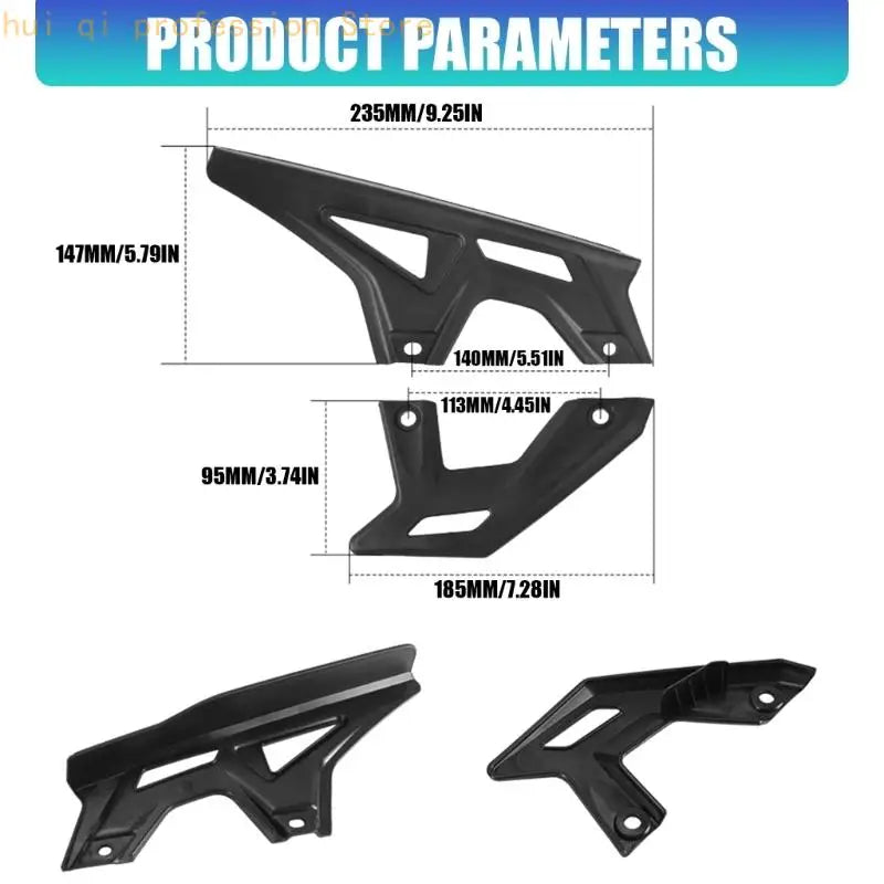 Nylon Electric Dirt Bike Chain Cover Upper Lower Replacement Set H8WE Quake