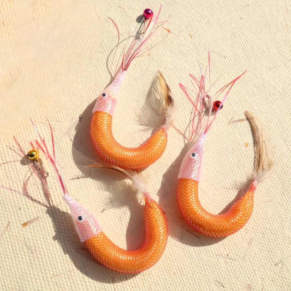 Multifunctional Cat Toy Feather Teaser Wand Replacement Head Wool Shrimp Enrichment Toy For Pet Self Play Chewing Quake 3pcs