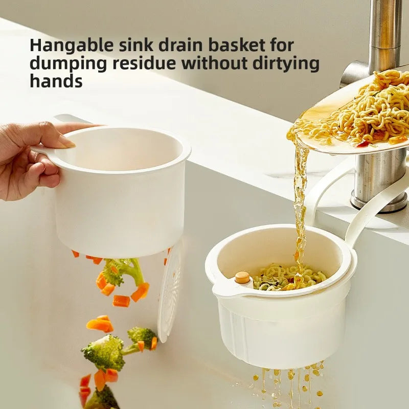 Multifunctional Hanging Kitchen Sink Strainer Drainage Filter Basket for Washing Vegetables and Collecting Food Residues Quake