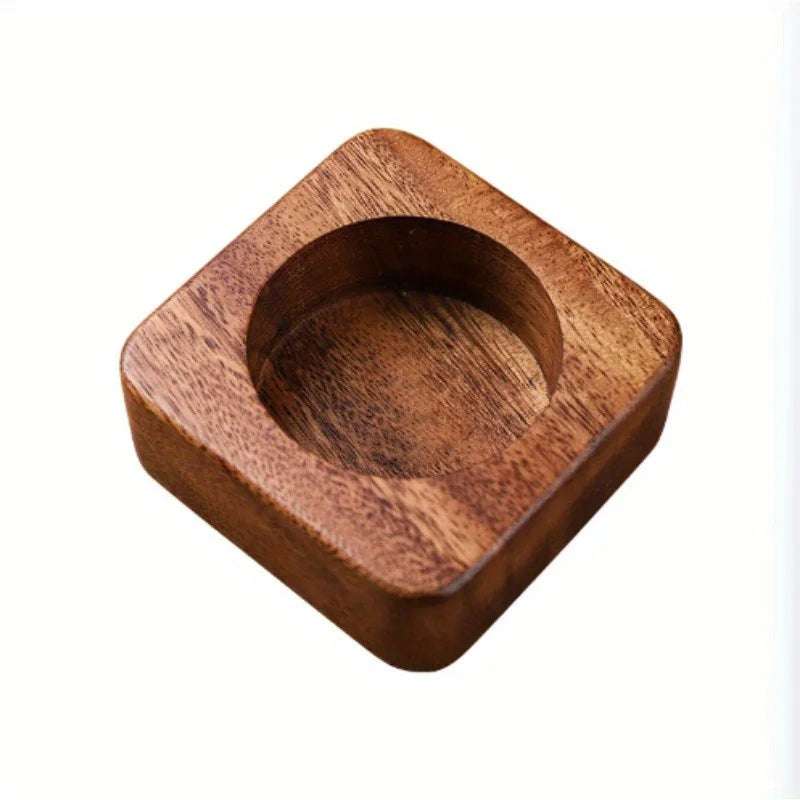 Walnut Square Aromatherapy Incense Burner Hollow Wooden Box Home Indoor Sandalwood Coil Incense Desktop Ornament Quake