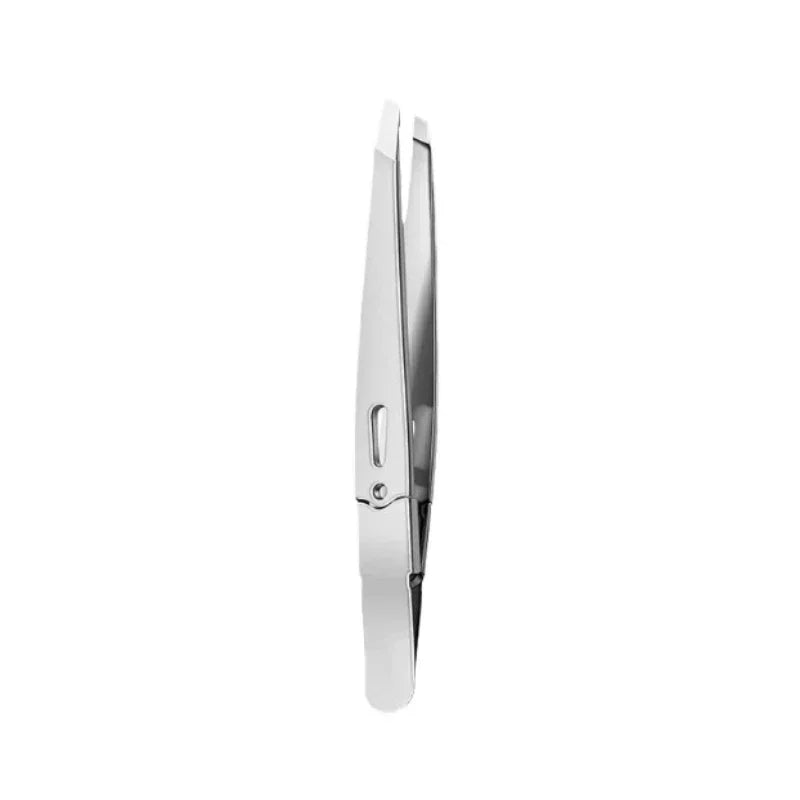 Clips Removal Steel Slanted Eye Eyebrow Tweezer Colorful Hair Beauty Fine Hairs Puller Stainless Brow Makeup Tools Quake Silver