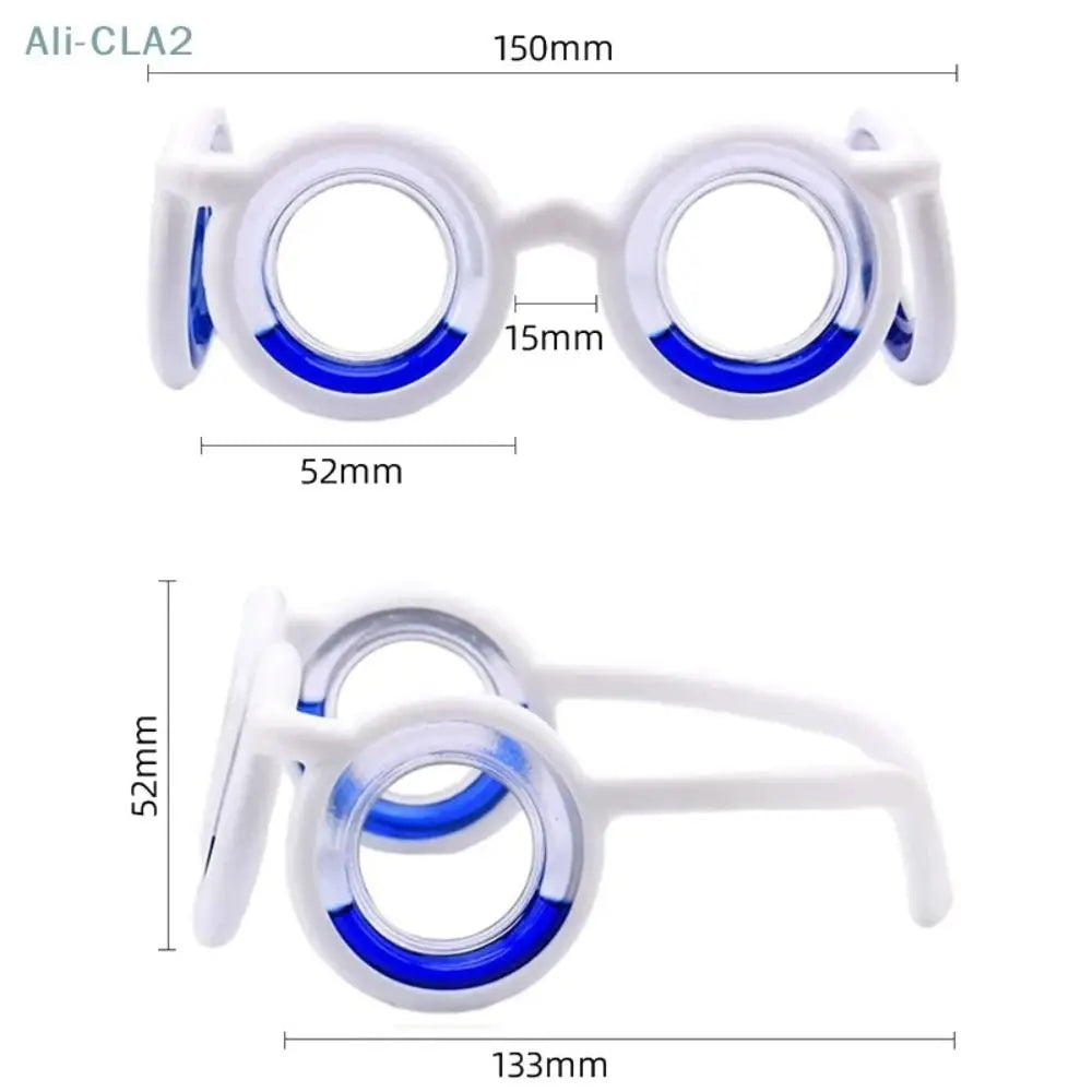 Portable Anti-Motion Sickness Eyeglass Carsickness Airsickness Natural Nausea Relief Glasses No Lens Anti-Nausea Quake