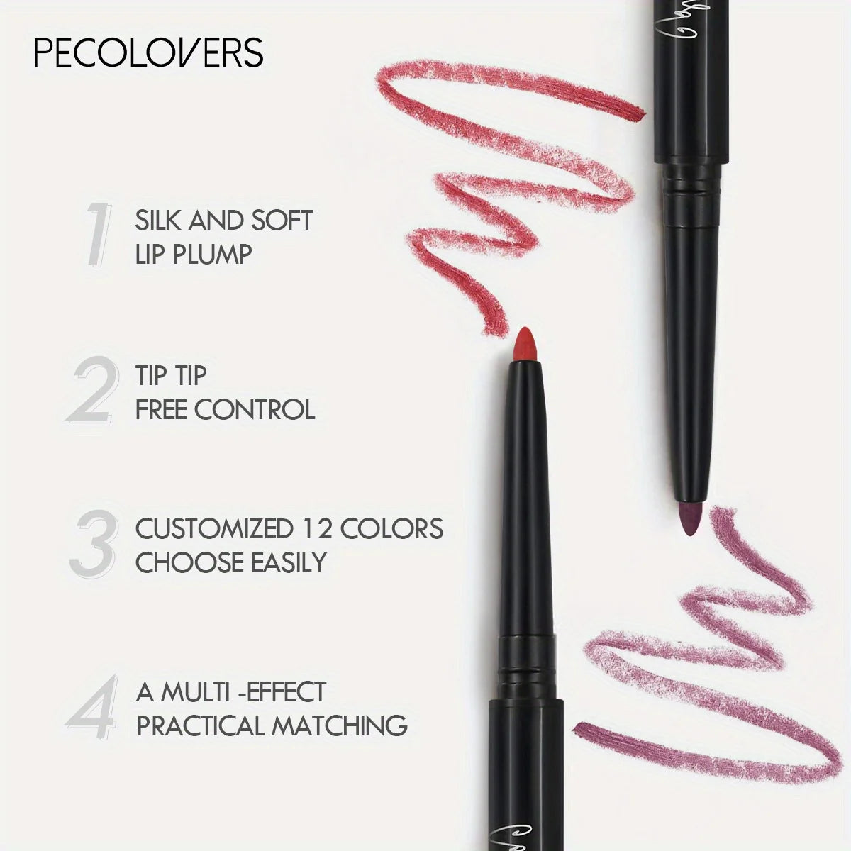 Nude Brown Lip Liner Pencil Lipstick Matte Smooth Waterproof Lipliner Long Lasting Non-stick Cup Lipstick Pen Beauty Makeup Quake