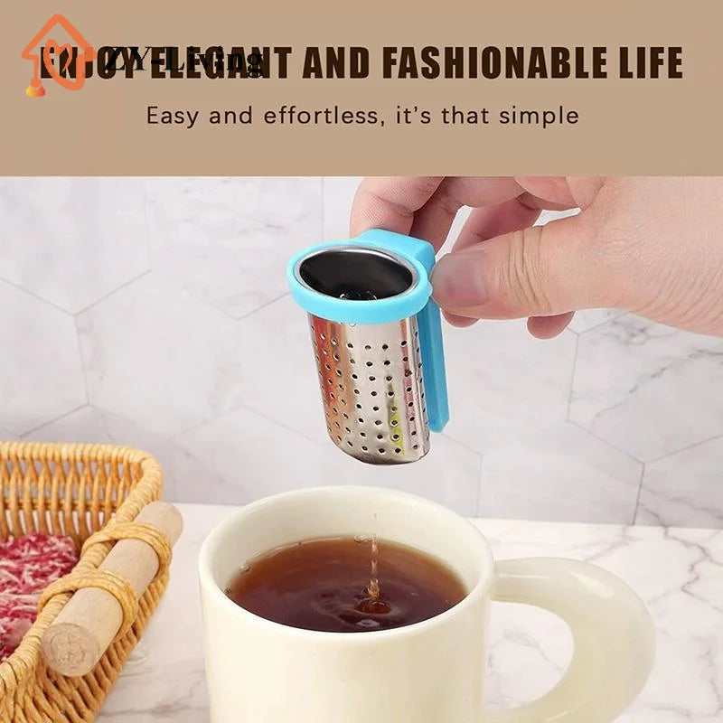 Tea Infusers Strainers Sieve Stainless Steel Infusers Teaware Tea Leaf Filter Diffuser Infusor For Daily Loose Leaf Tea Brewing Quake