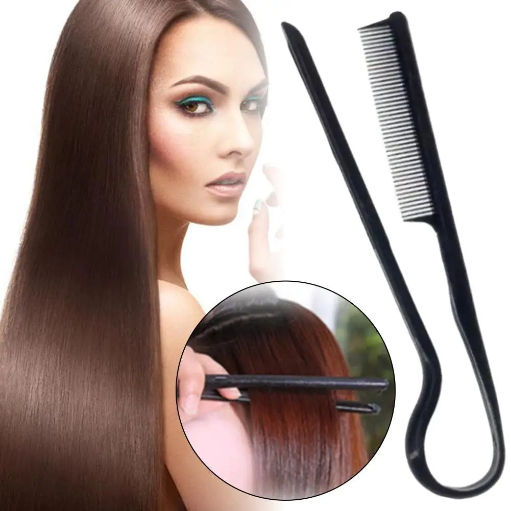 Portable V-Shaped Hair Straightener Comb,Hair Styling Comb Messy Hair Finishing Comb Straightening Splint Comb Hair Hairdressing Quake