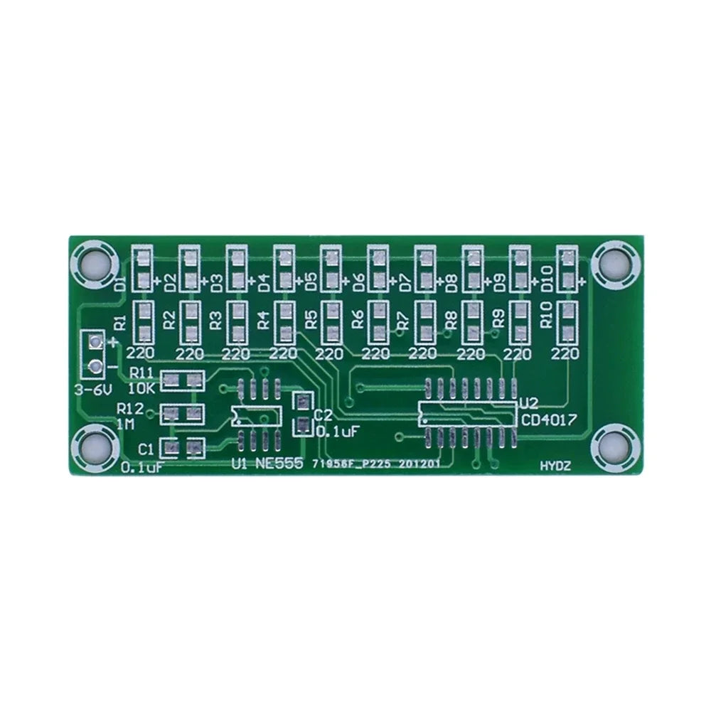 SMD Welding Training Smart Electronics Kit NE555+CD4017 Light Water Flowing Light LED Module DIY Kit Learn Electronic Principles Quake