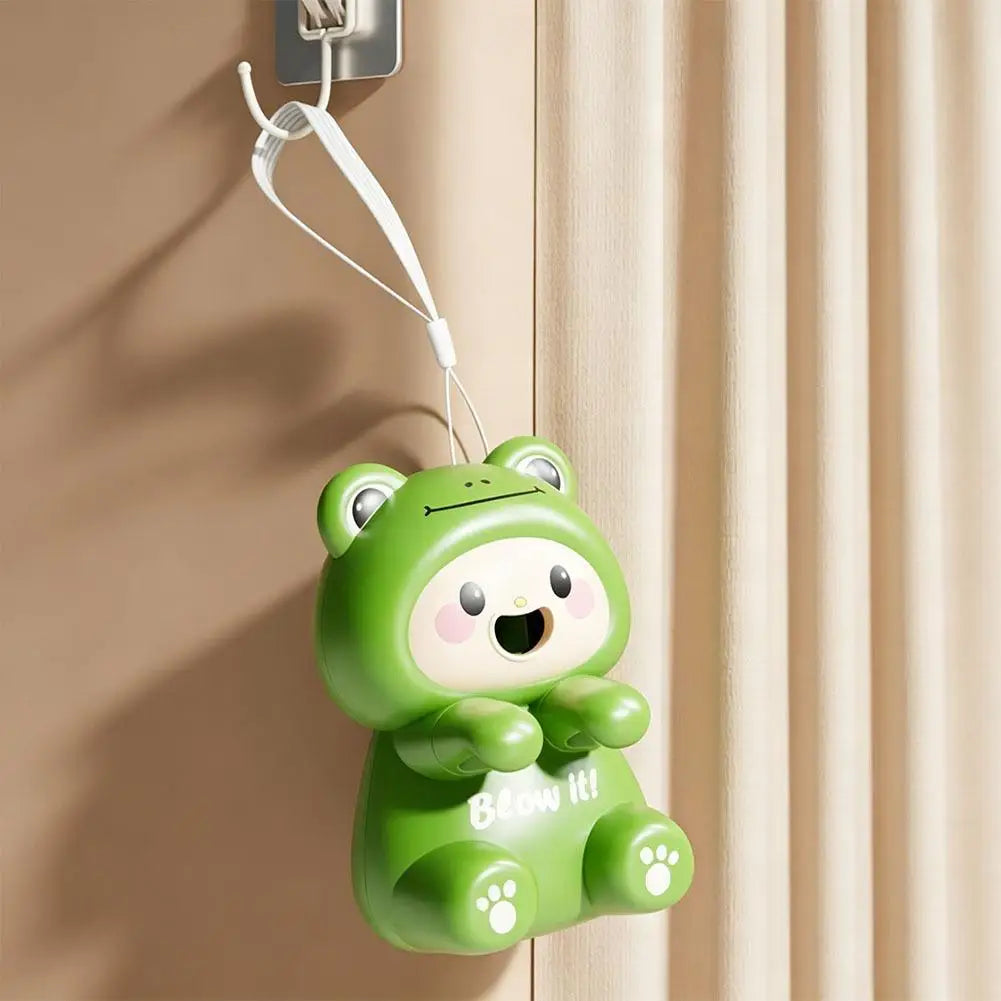 Portable Cup Clip Fan Cartoon Animal Food Cooling Fan with Lanyard for Hot Drinks Porridge Office Desk Home Dining Quake