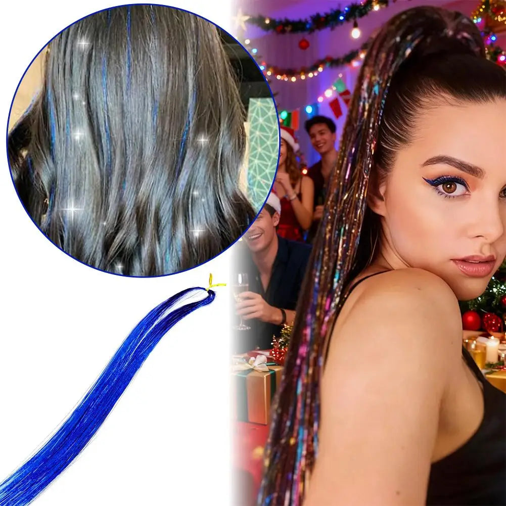 120cm Long Straight Wig Hair In Extensions Synthetic Clip In Hair Extensions for Women Halloween Christmas Party Cosplay Quake