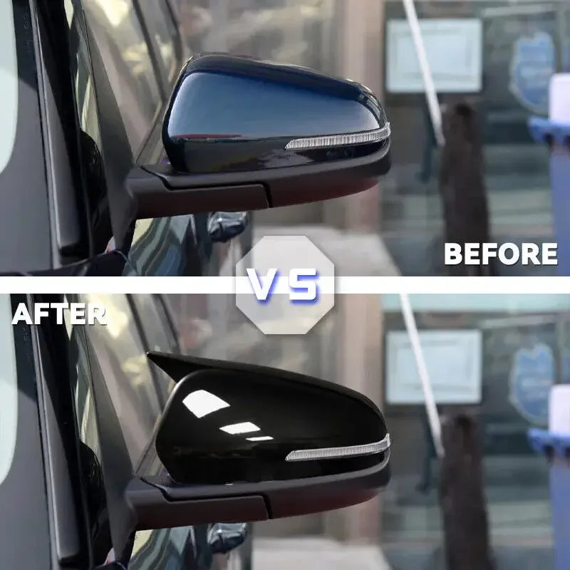For Hyundai IX25 2021-2024 Car Sticker Rearview Side Mirror Cover Wing Cap Exterior Door Rear View Case Trim Carbon Fiber Look Quake