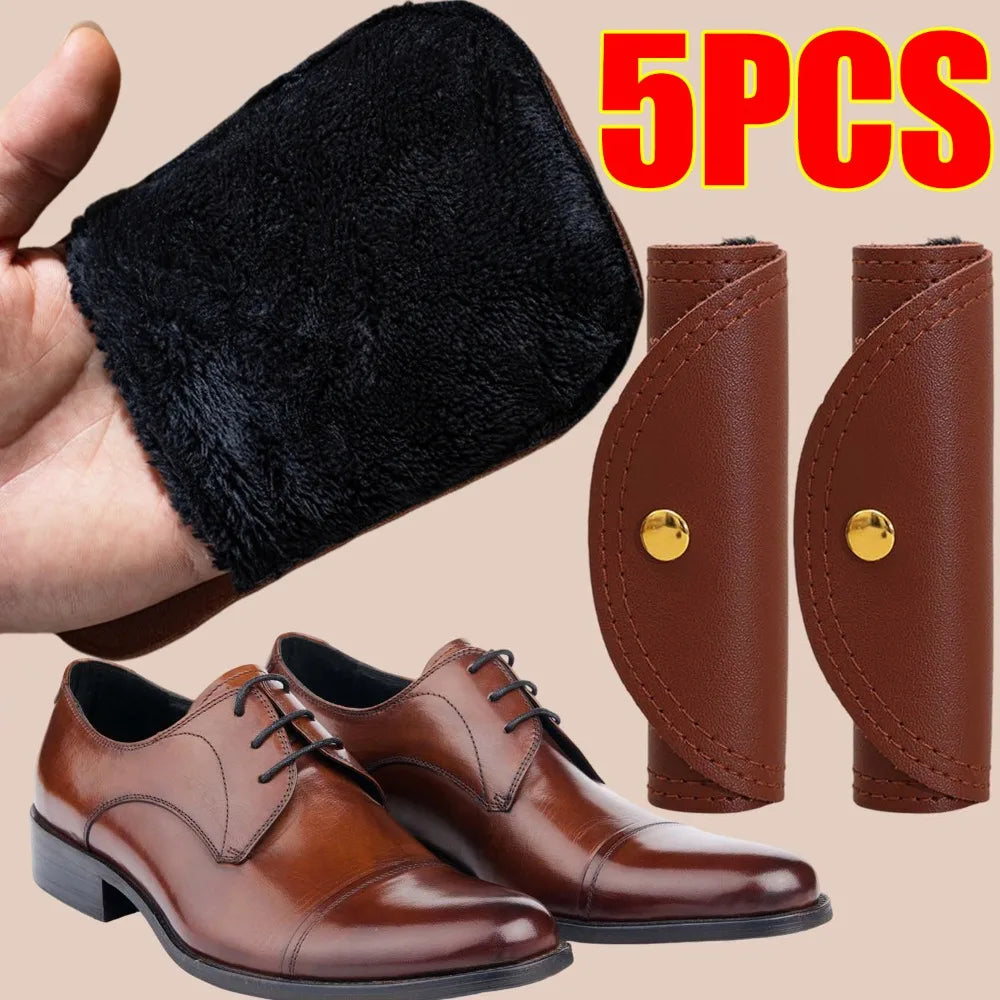 Shoes Polishing Glove Multifunctional Leather Handbag Polishing Cleaning Cloth Soft Plush Shoe Shine Cloth Handheld Towel Brush Quake