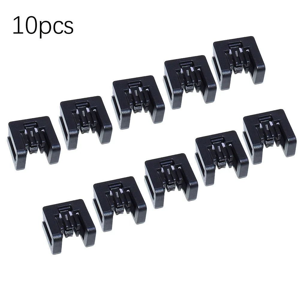 Long lasting Performance Wiper Hood Trim Deflector Panel Reset Clips for Nissan For Xtrail For Tiida (Pack of 10) Quake A
