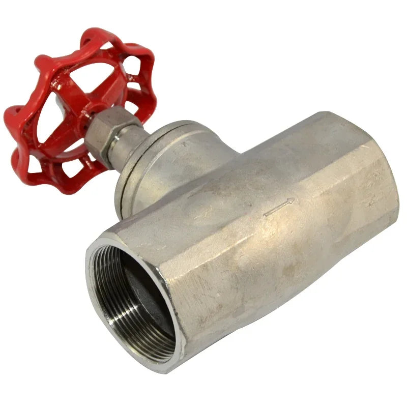 Female Thread Stainless Steel Globe Valve SS304 High Temperature Water Needle Valve American Gate Valve Quake