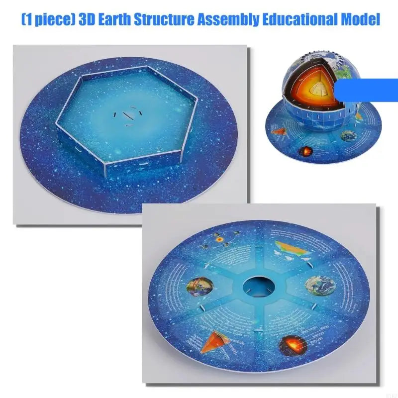 Educational Earth Structure Model Assembly Paper Earth Structure Model Geography Teaching Aid For Students And Teachers K1KF Quake