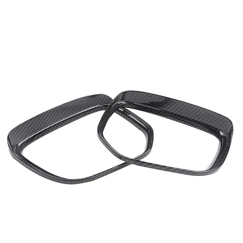 For Mitsubishi Eclipse Cross 2018-2021 2x Car Sticker ABS Exterior Side Mirror Rain Eyebrow Frame Trim Decorative Accessories Quake