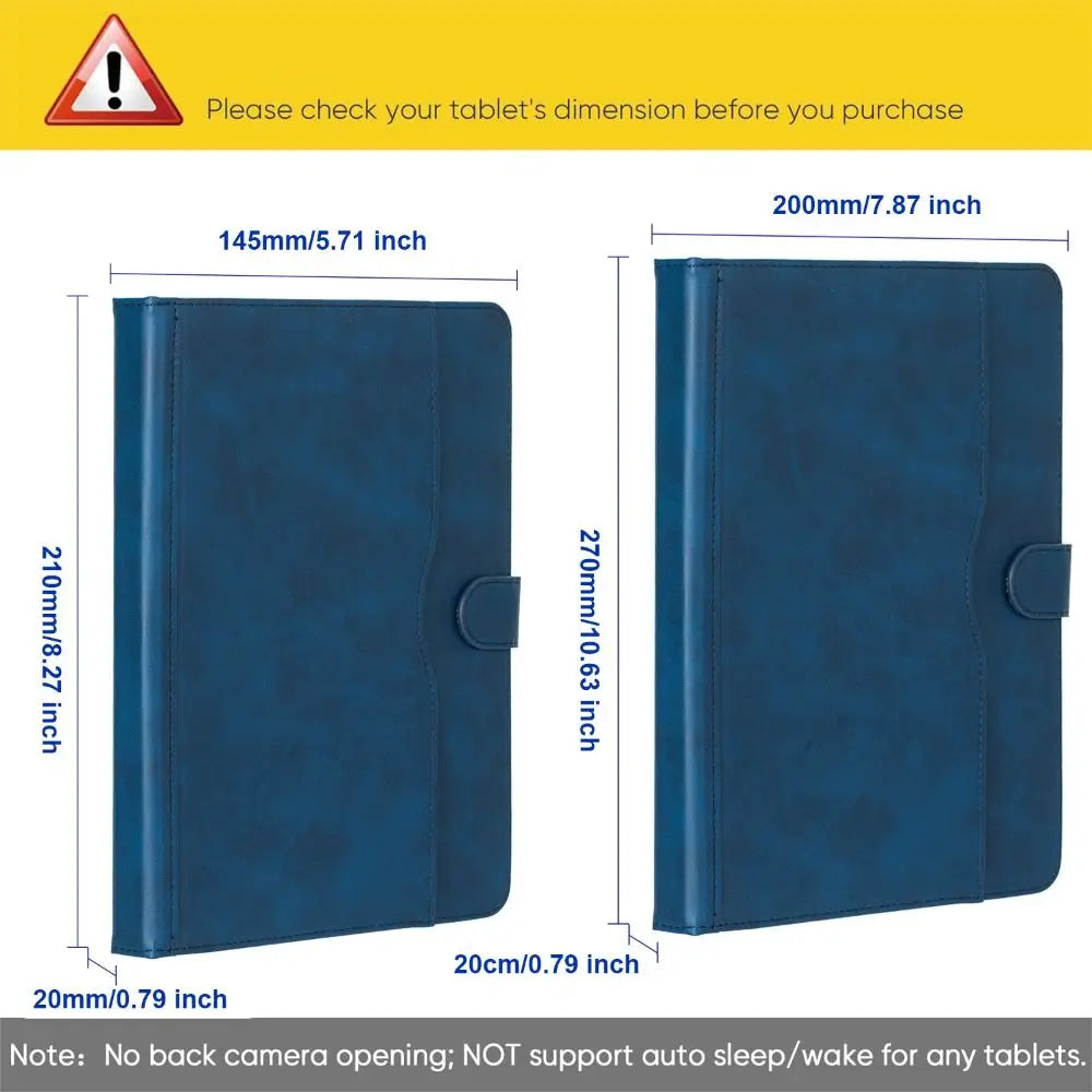 7/8/9/10 inch Universal Tablet Case Shockproof Multi-Angle Viewing Tablet Stand Cover PU Leather for Samsung/Huawei/Xiaomi Quake