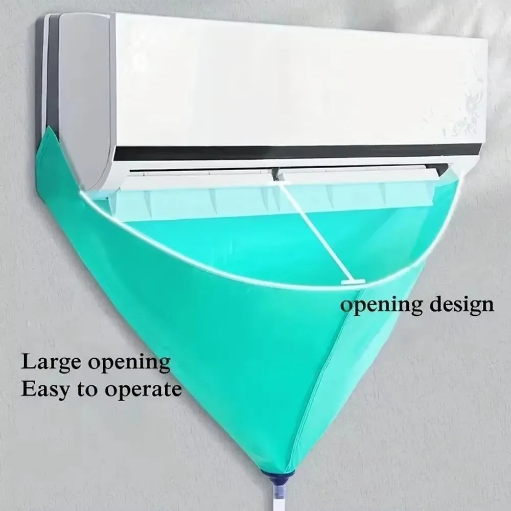 Leak-proof Air Conditioner Clean Cover Waterproof Drain Air Conditioner Cleaning Kit Thickened PVC with Drain Pipe Quake