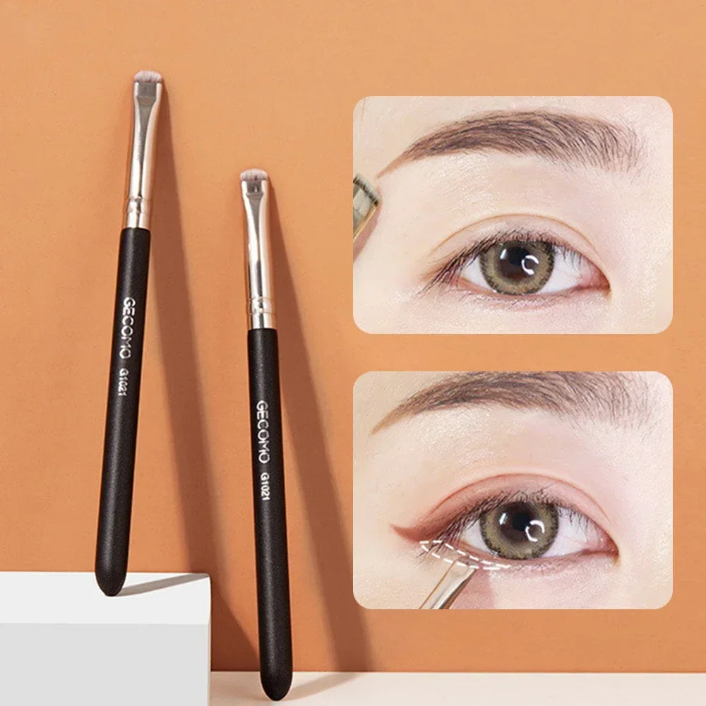 Makeup Brushes Eyeliner Eyebrow Detail Brush Portable Small Angled Flat Round Brush Professional Liner Brow Beauty Make Up Tools Quake
