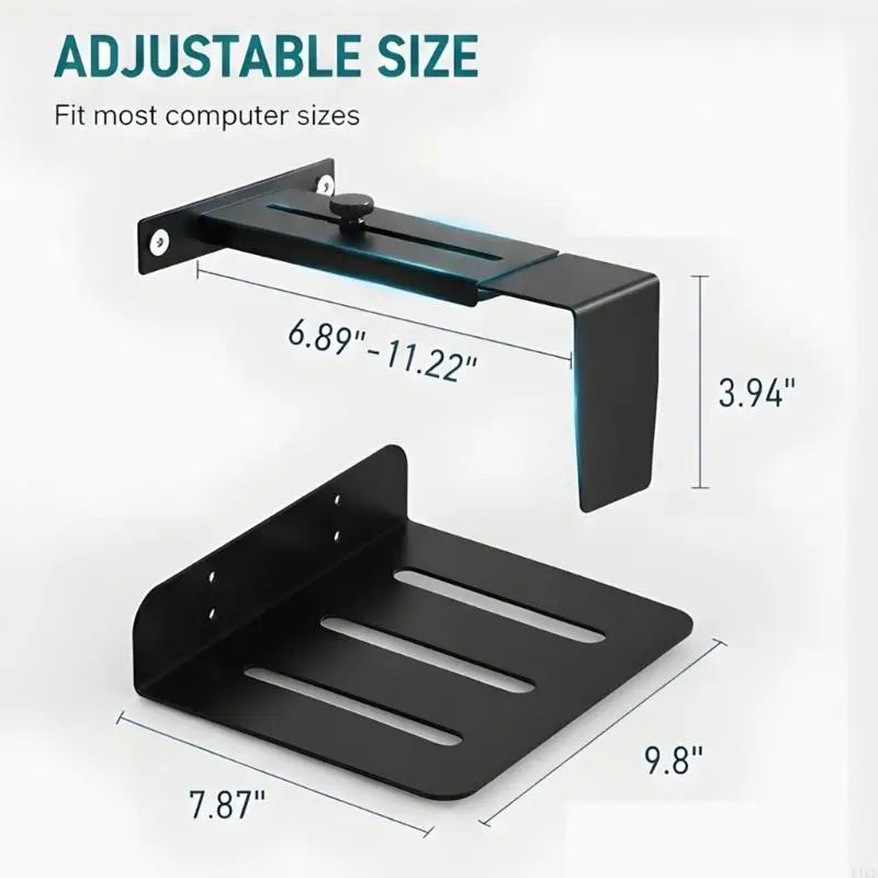 Tool complimentary Under Desk Tower Holder For Standard Units 6.89 11.22 Inches Wide And 21.65 Inches Tall K1KF Quake