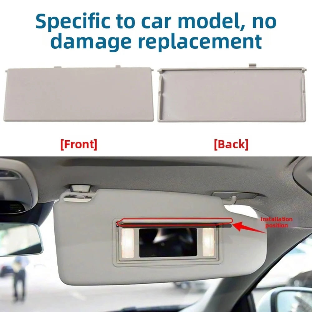 Visor Replacement Makeup Mirror Cover Sun Visor Replacement Gray Reinforced Card Holders For Volvo S60L 2014-2019 Quake