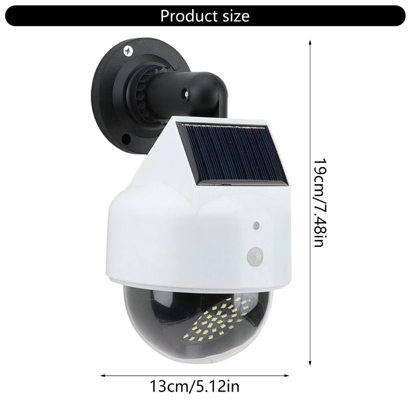 Dome Dummy Fake Camera Simulation Monitor Security Camera with Light Simulated Camera 3 Mode Adjustable K1KF Quake