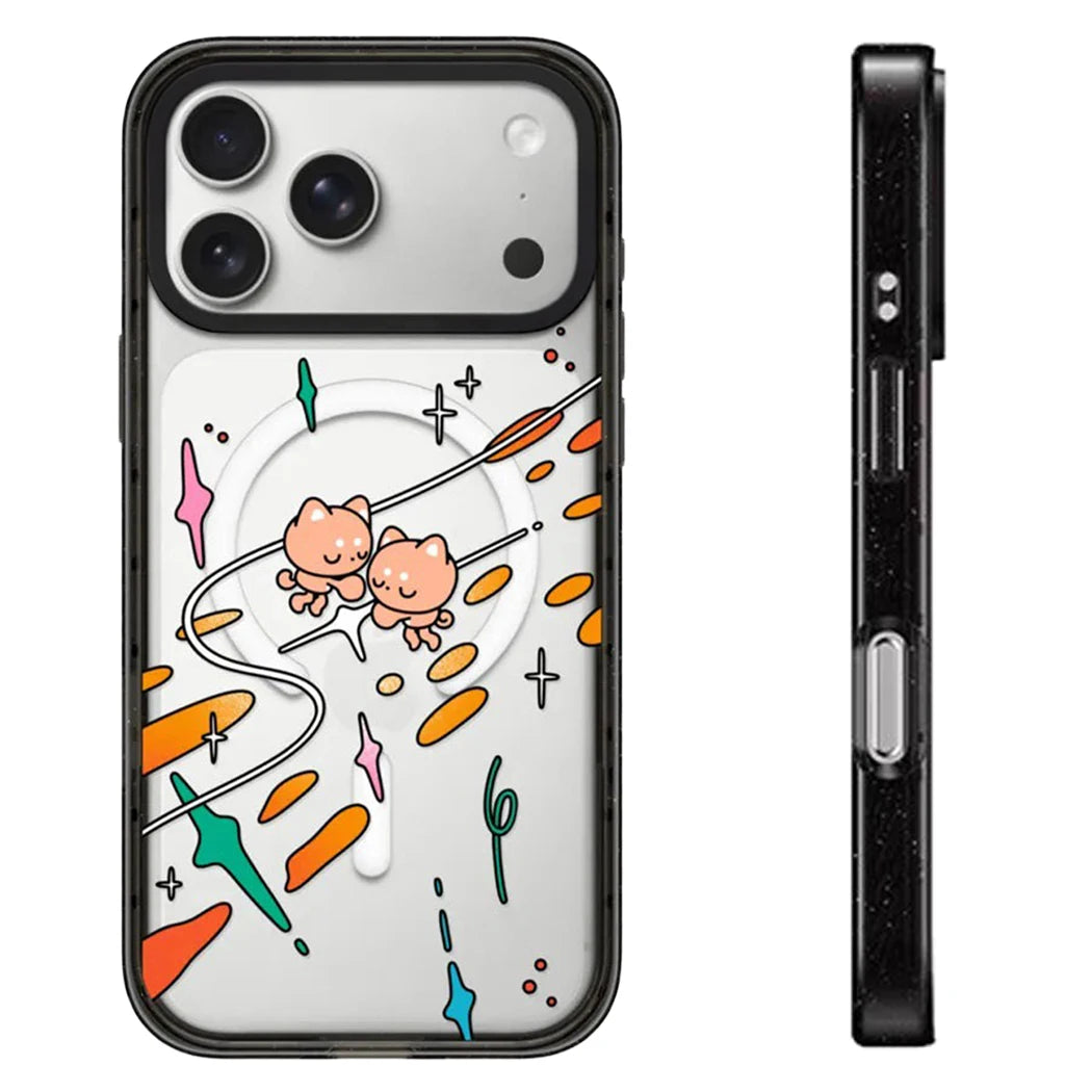 6090846 Impact Black Border Magnetic Case: Compatible with IPhone 18 17 16 15 14 13 Pro Max 18Pro Quake impact (MagSafe) iPhone17