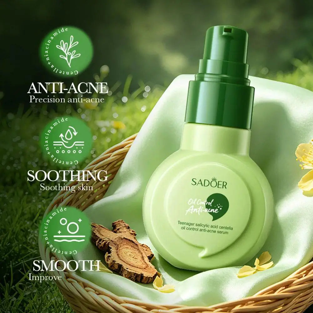 Salicylic Acid Anti-Acne Serum with Centella & Niacinamide – Pore Refining, Oil Control & Hydrating Facial Essence for Smooth Sk Quake