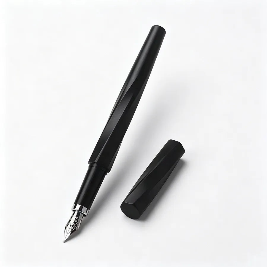 Twisted Texture Magnetic Cap Fountain Pen Full Metal Smooth Writing Office Business Student Calligraphy Stationery Gift Ink Pen Quake 556-4 EF 0.38MM