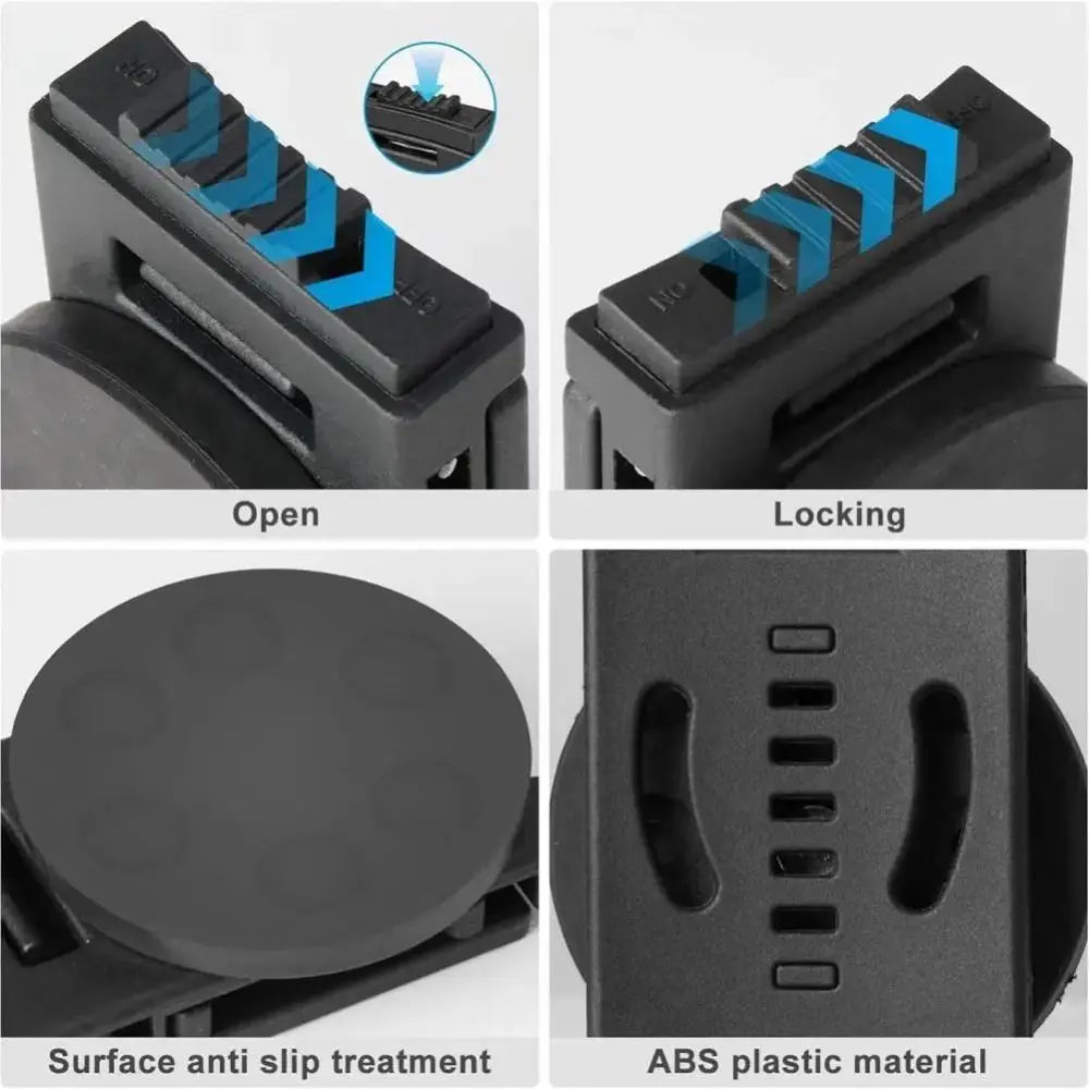 New Non-Slip Tool Belt Clip Adjustable Metal Magnetic Tool Holder Detachable Quick Access Belt Buckle Quake