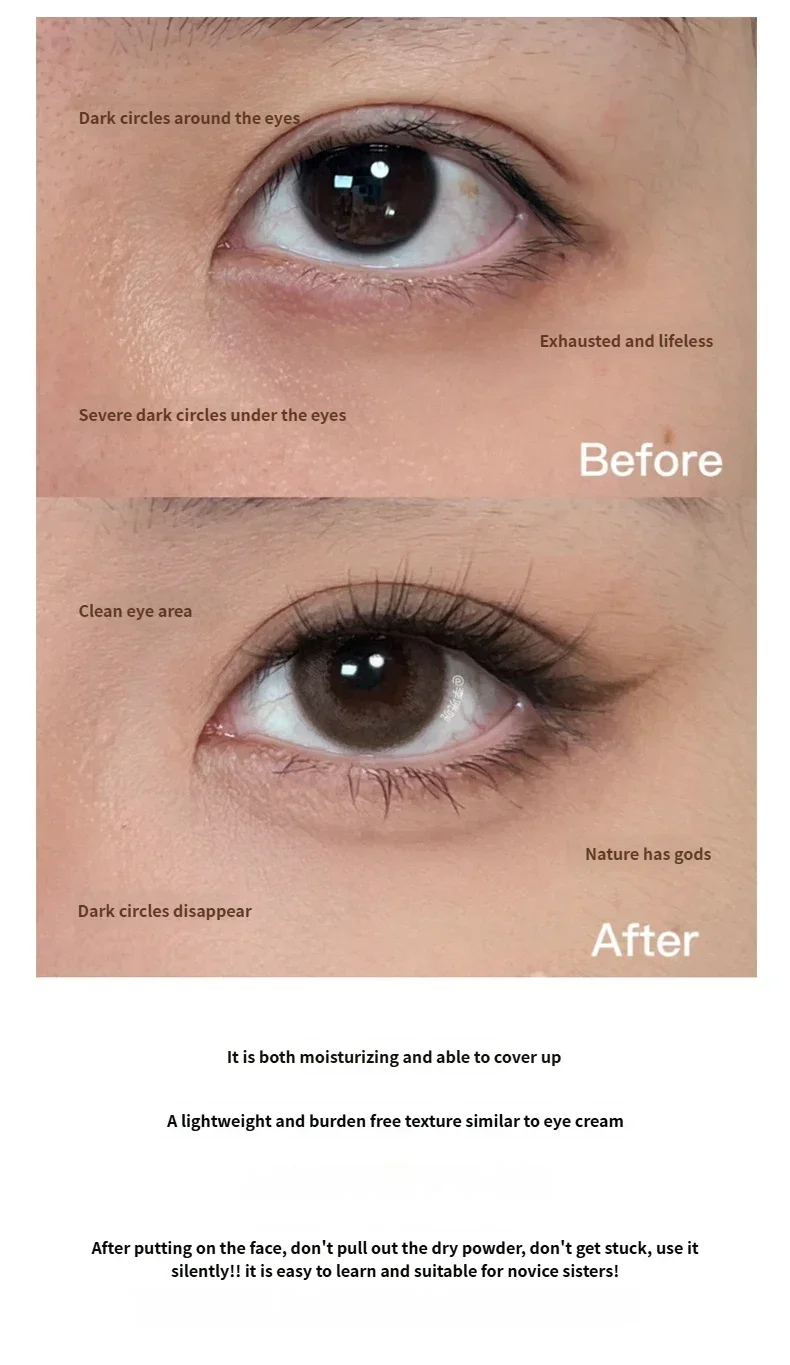 SHAQINUO Concealer Pen Cream Silk Soft - Flawless Coverage Acne Scars Dark Spots Circles Brightening Long-Lasting Makeup CO:02 Quake