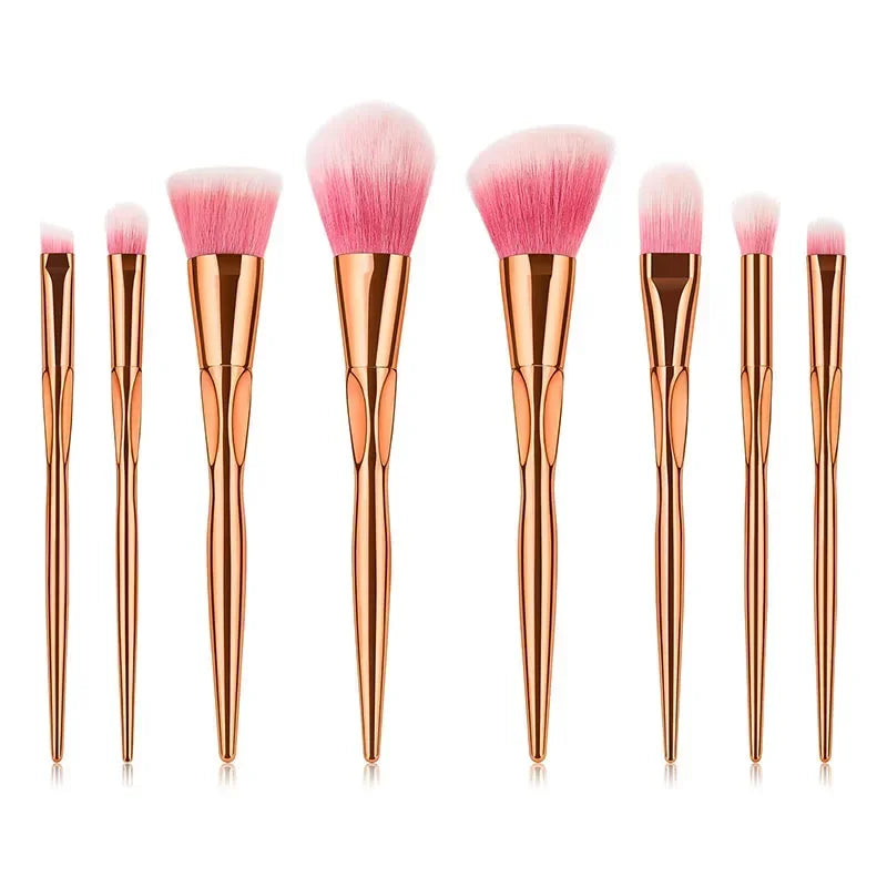 5Pcs Makeup Brushes Set Foundation Contour Powder Blushing Eye Face Blending Make up Brush Kit Cosmetic Tool Quake