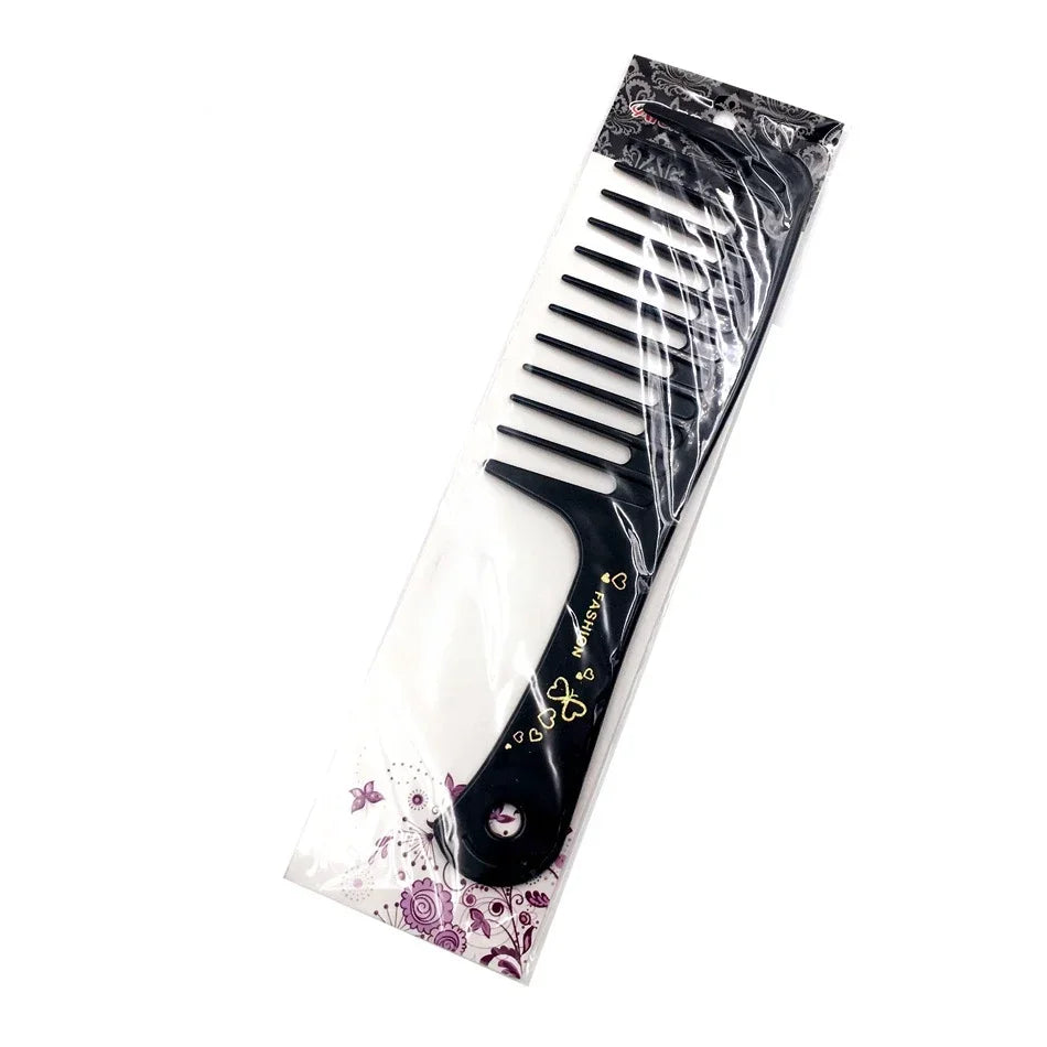 Wide Teeth Hairdressing Comb Heat Resistant Woman Wet Hook Curly Hair Brushes Professional Salon Dyeing Style Tool Coarse Quake