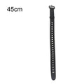 Belt Buckle Rubber Tension Strap Adjustable Quick Release Tool Luggage Bundling Strap 35/45/55cm Silicone Cargo Tie-Down Strap Quake 515mm-Black-45cm