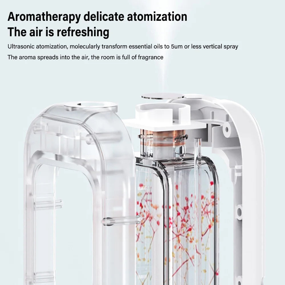 Aromatherapy Machine Automatic Home Fragrance Machine Essential Oil Diffuser Nebulizer for Kitchen and Toilet Deodorization Quake